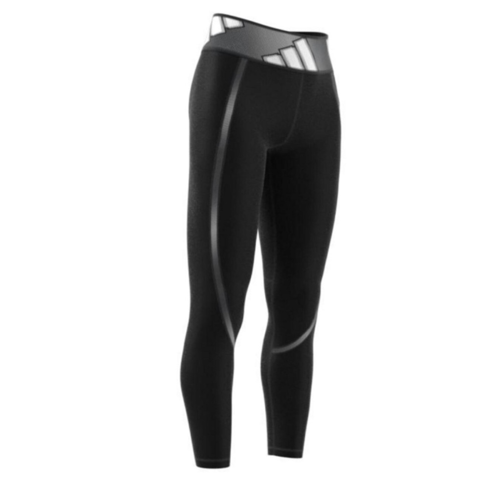 Adidas Black Leggings with Gray Accents